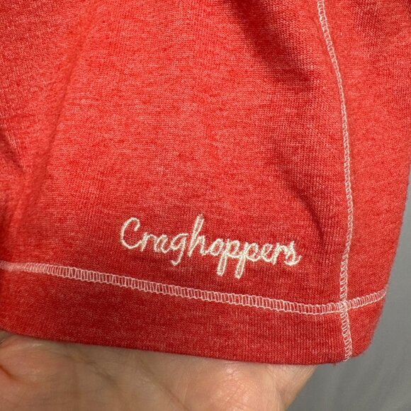 Craghoppers Insect Shield Long Sleeve Top Girls Age 11-12 Red White Outdoors - Picture 6 of 9